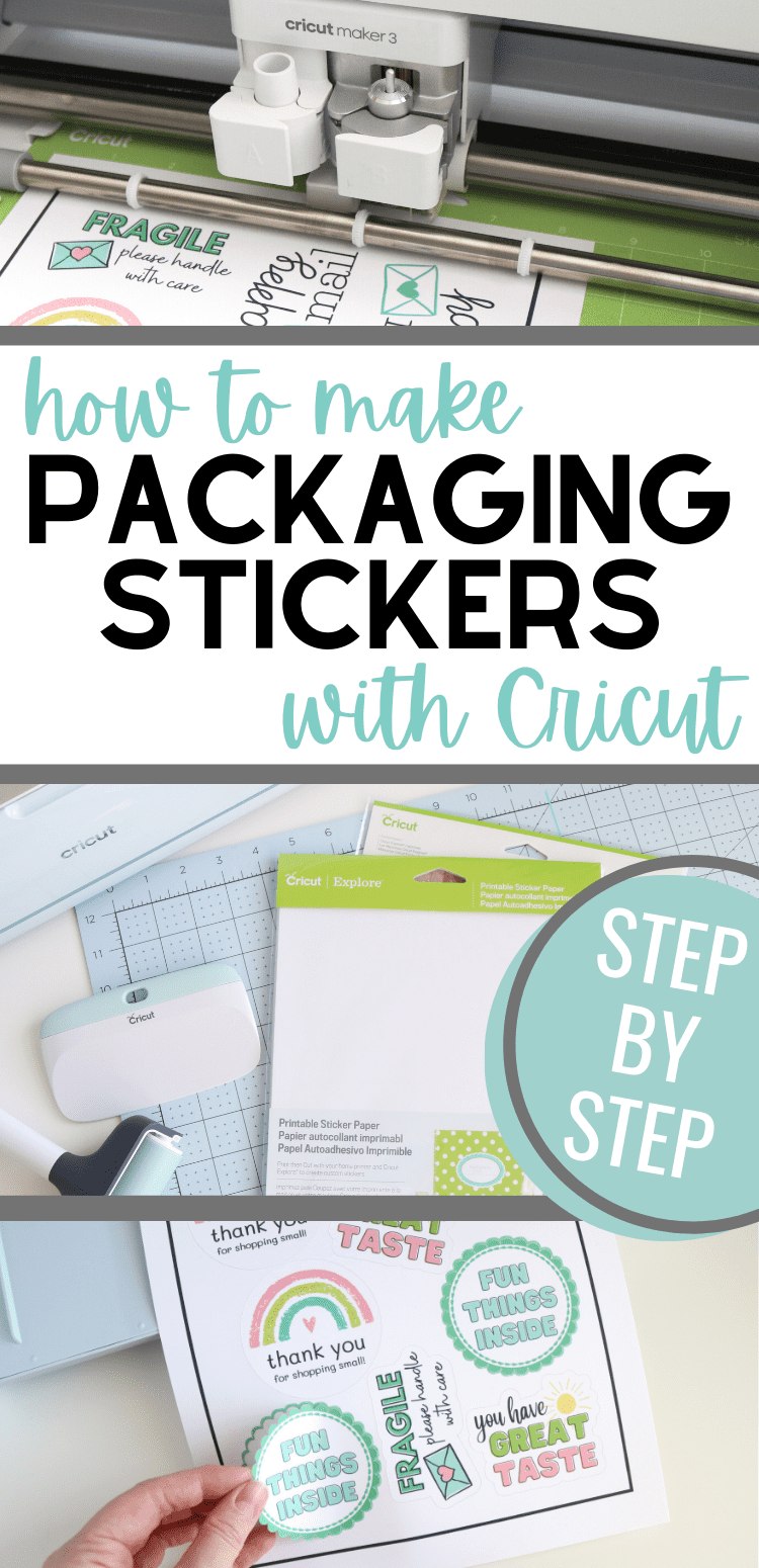 diy packaging stickers Cricut