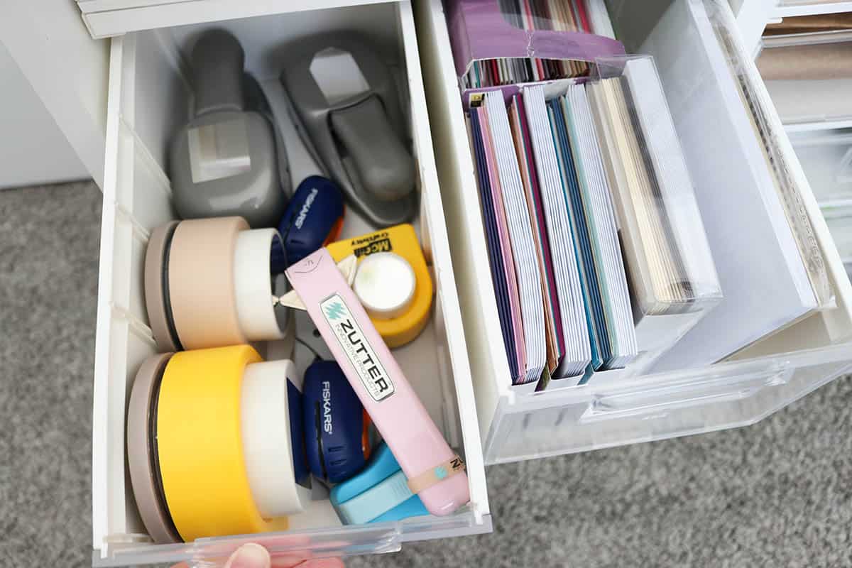 what craft supplies fit best in the Create Room Cubby DiviDrawers