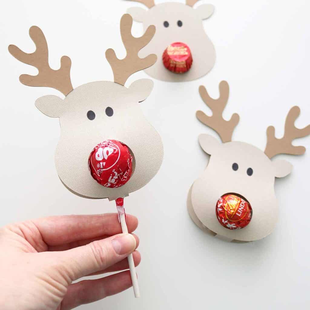 diy reindeer candy holder gifts